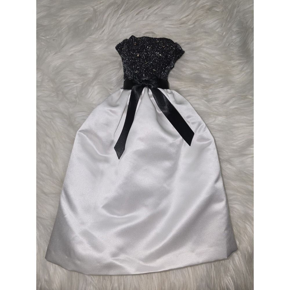 Franklin Mint The Jackie Kennedy Doll Black & White Gown Dress